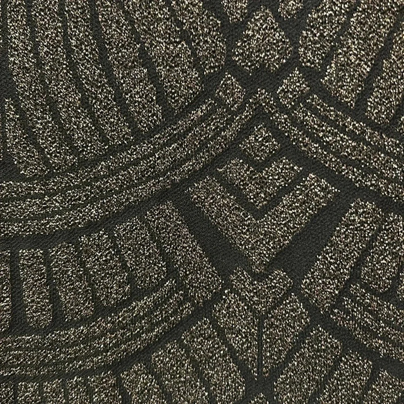 John + Jenn Metallic V-Neck Cocktail Mini Dress Black Size Medium - Picture 7 of 10